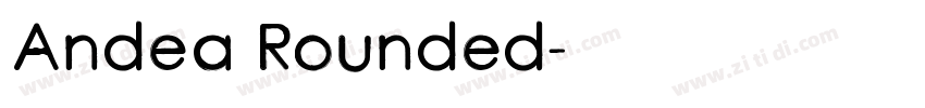 Andea Rounded字体转换